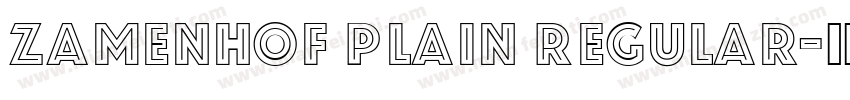 Zamenhof Plain Regular字体转换